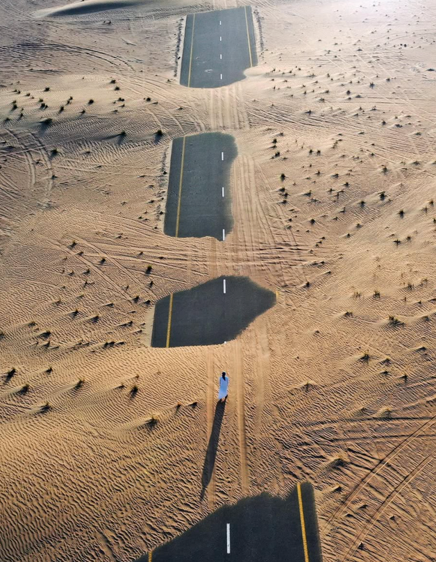 Aerial drone shot, vertical