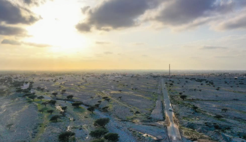 Aerial drone landscape