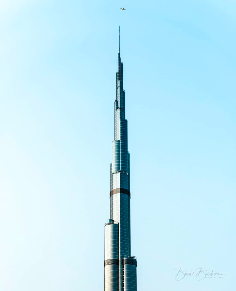 Dubai architecture, vertical composition
